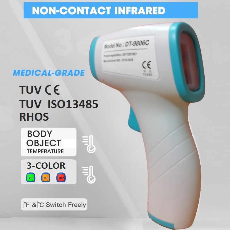 Digital Medical non-connect Infared Forehead termometr Gun for Adult, for Fever, with CE